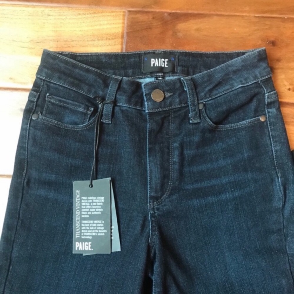 PAIGE Hoxton Ultra Skinny Dark Wash Jeans - Picture 3 of 7